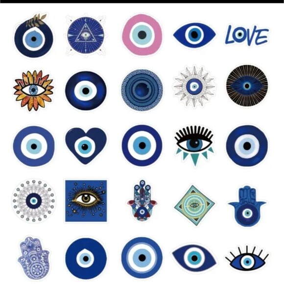 Evil eye protection stickers decals decorative stick ons - Picture 5 of 8